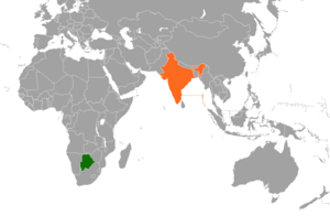 Botswana India Locator.png