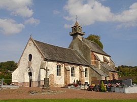 De kerk van Bouret-sur-Canche
