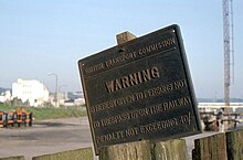 A typical example of a British Transport Commission anti-trespass sign British Transport Commission "trespass" sign, Stranraer harbour (1985) - geograph.org.uk - 3863895.jpg