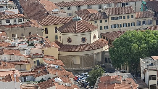 A Rotonda de Féipo Brunelleschi, co a data 1437