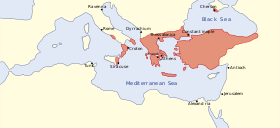 The Byzantine Empire, c. 867 ByzantineEmpire867AD4-en.svg