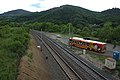 Čeština: Železniční trať Ústí nad Labem - Lysá nad Labem, pohled z mostu v Církvicích, Ústecký kraj English: A train track Ústí nad Labem - Lysá nad Labem seen from Církvice overpass, Ústí nad Labem Region, CZ