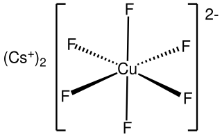 <span class="mw-page-title-main">Caesium hexafluorocuprate(IV)</span> Chemical compound with +4 oxidized copper