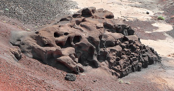 Rock formation Caldera El Golfo Lanzarote