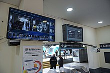 Thermal cameras installed in the Lomas de Zamora train station. Camaras termograficas estacion lomas de zamora.jpg