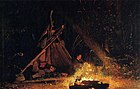 Camp Fire，1877年-1878年，布面油画