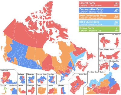 Canada Election 2015 Results Map (Simple).svg