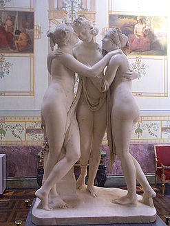 Οι τρεις χάριτες, έργο του Αντόνιο Κανόβα, Μουσείο Ερμιτάζ