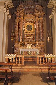 Chapel of Madonna della Ghiara Cappella dei Caduti e della Madonna della Ghiara in San Francesco di Mirandola (1990).jpg