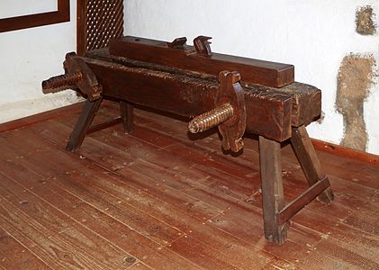 Carpenter's bench Museo Agrícola el Patio Tiagua