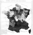 Carte de France des crimes contre les personnes (1833)[4]