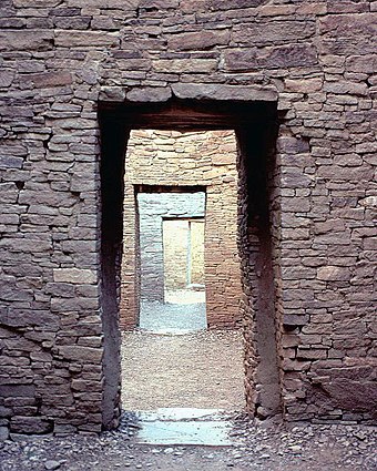 Doorways, Pueblo Bonito in Chaco Canyon, New Mexico