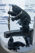 Sculpture de chasse au phoque