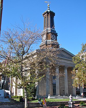 Das Chester County Courthouse in West Chester, seit 1972 im NRHP gelistet[1]