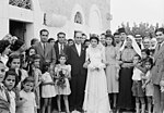 صورة تاريخية لزفاف مسيحي في بيت جالا عام 1940