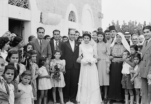 Palestinian Christian wedding, Beit Jala, 1940