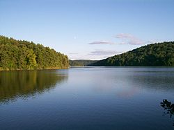 Clendening Danau dari State Route 799