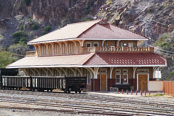 1901 Clifton railroad station, now used by the Chamber of Commerce and other community organizations.