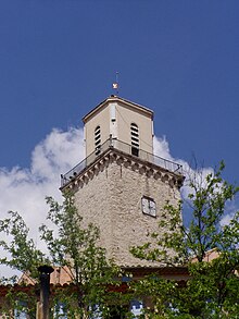 Ang Clock Tower sa Simbahan sa St. Michel