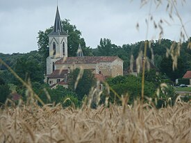 Clocher du bourg de Fouleix, depuis le château.jpg