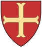 Wappen der Villehardouin-Fürsten von Achaia (erste regierende Dynastie) Wappen der Familie Zaccaria (letzte regierende Dynastie) von Achaia
