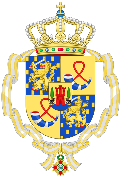 File:Coat of Arms of Catharina-Amalia, Princess of Orange (Order of Isabella the Cathollc).svg
