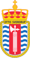 Coat of arms of HNoMS Otto Sverdrup.svg