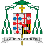 Coat of Arms as Bishop of Springfield Coat of arms of Mitchell T. Rozanski.svg