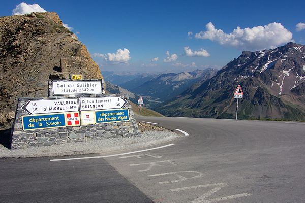The Col du Galibier Alpine pass on stage 15 was the highest point reached in the Tour at 2,645 m (8,678 ft).