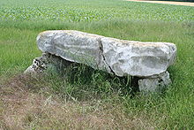 Ang Dolmen sa Grès de Linas, sa Congerville-Thionville