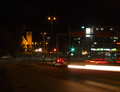 Bahnhofkreuzung at night