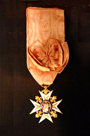 Het kruis van een Ridder in deze Orde