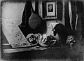 Daguerre, The Artist's Studio, daguerreotype, 1837