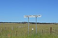 English: Municipal border sign between Tenterfield Shire and Glen Innes Severn Council near Deepwater, New South Wales
