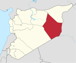 Kaart van Deir ez-Zor
