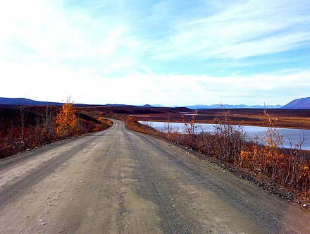 Portions of the Denali Highway in Alaska are built on eskers