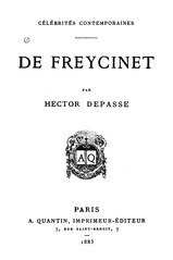 Hector Depasse, De Freycinet, 1883    