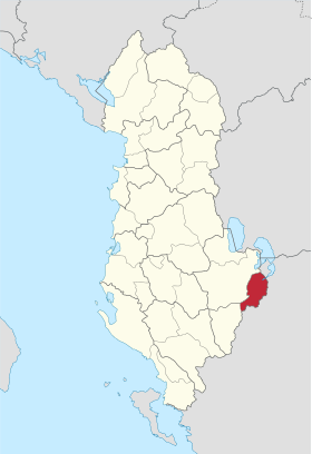 Localização do distrito de Devoll