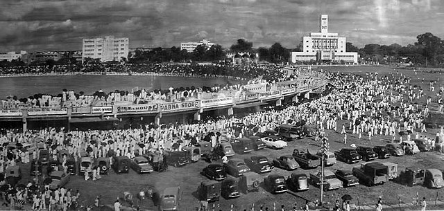 Dhaka Stadium in the late 1950s.