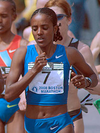 Dire Tune Bostonin maratonilla 2008.
