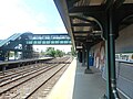 Looking north toward the pedestrian bridge again, but this time from the Poughkeepsie-bound platform.