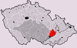Drahanská vrchovina na mape Česka
