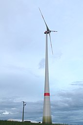 Windkraftanlage Ingersheim im Mai