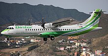 Un ATR 72-500 nella livrea della spagnola Binter Canarias.