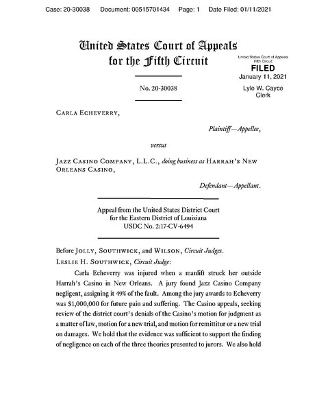 File:Echeverry v. Jazz Casino Co., LLC (20-30038) Opinion.pdf