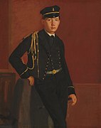 Achille De Gas dans l'uniforme d'un cadet, 1856/57