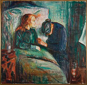 The Sick Child (sjätte versionen) (Edvard Munch)