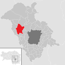 Poloha obce Eisbach v okrese Graz-okolie (klikacia mapa)