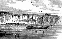 Ein Blick auf Ellis Cliffs im Jahr 1896