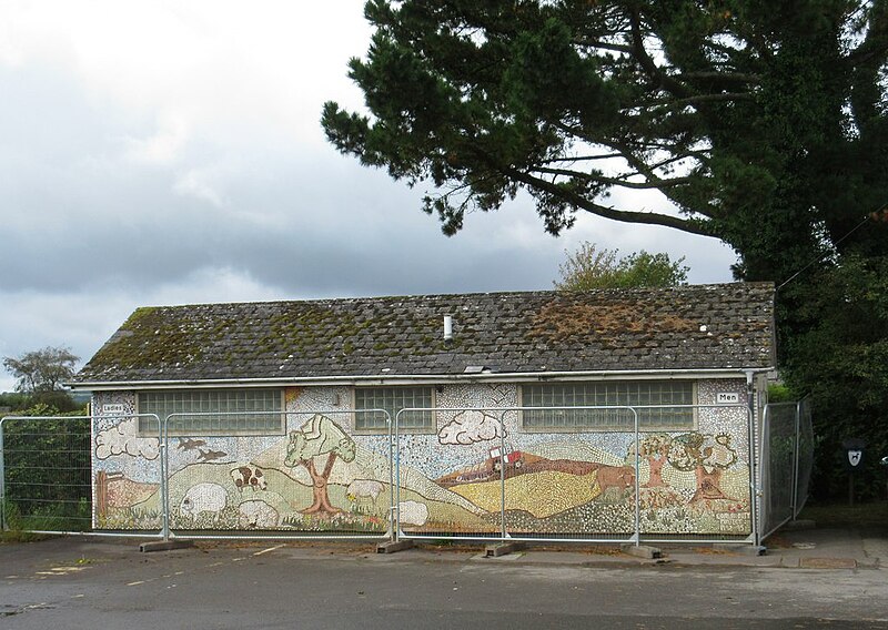 File:Embellished loo block - Wheddon Cross - geograph.org.uk - 5537511.jpg